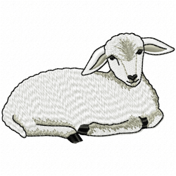 Sheep Embroidery Design 1